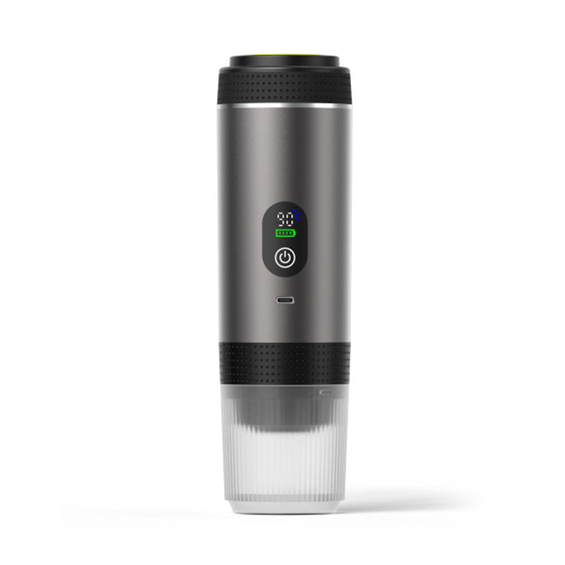 Portable Espresso Machine w/ Digital Display – 3-in-1 Capsule & Ground Coffee Maker for Travel, Camping & Office